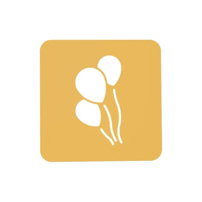 Silikomart Stencil Palloncino decoratiemal siliconen