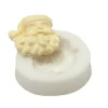 Silikomart Sugarflex decoratiemal kerstman 3,5 cm silicone wit