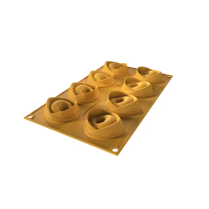 Silikomart Tortellino 20 mal 8 tortellini silicone geel