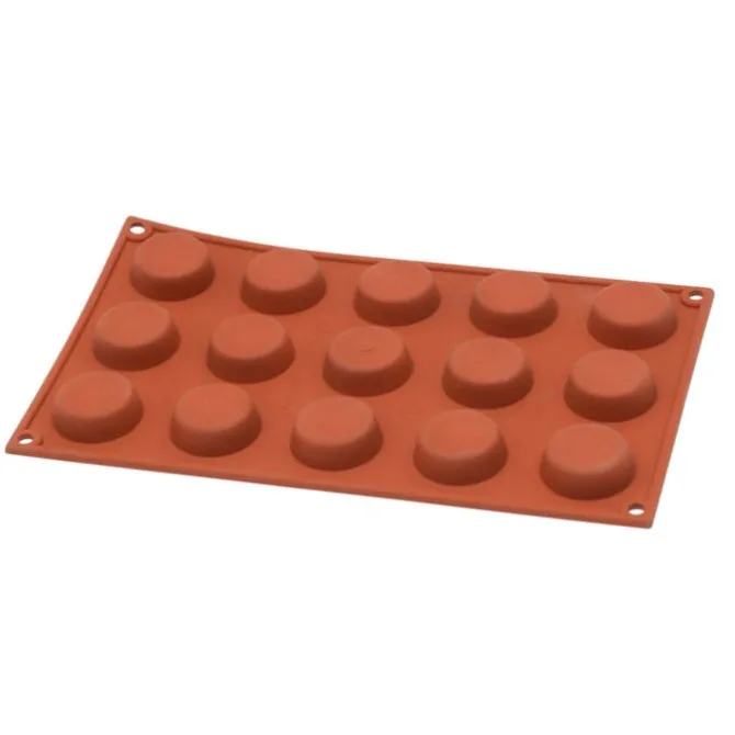 Silikomart Tortina bakvorm 15 schijven silicone bruin