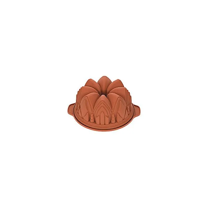 Silikomart tulband kathedraal ø 22 cm silicone bruin