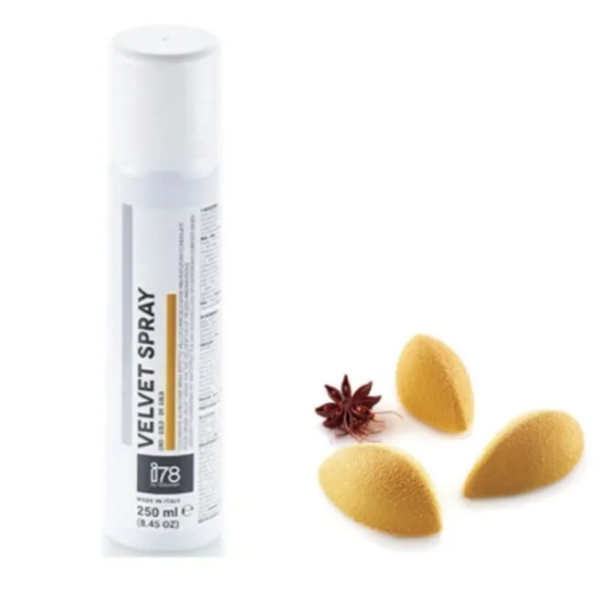Silikomart Velvet Spray 250 ml goudkleurig