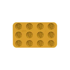 Silikomart Verza 12 decoratie cirkel blad silicone geel
