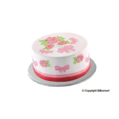 Silikomart Wonder Cakes platte dikke taartbodem ø 20 cm zilverkleurig