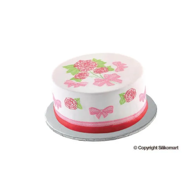 Silikomart Wonder Cakes platte dikke taartbodem ø 20 cm zilverkleurig