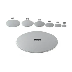 Silikomart Wonder Cakes platte dikke taartbodem ø 20 cm zilverkleurig