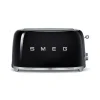 Smeg 50's style broodrooster lang 2 sleuven staal zwart