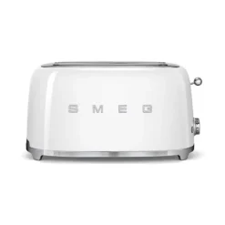 Smeg 50's style broodrooster lang 2 sleuven staal wit