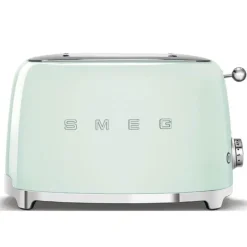Smeg 50's style broodrooster 2 sleuven staal watergroen