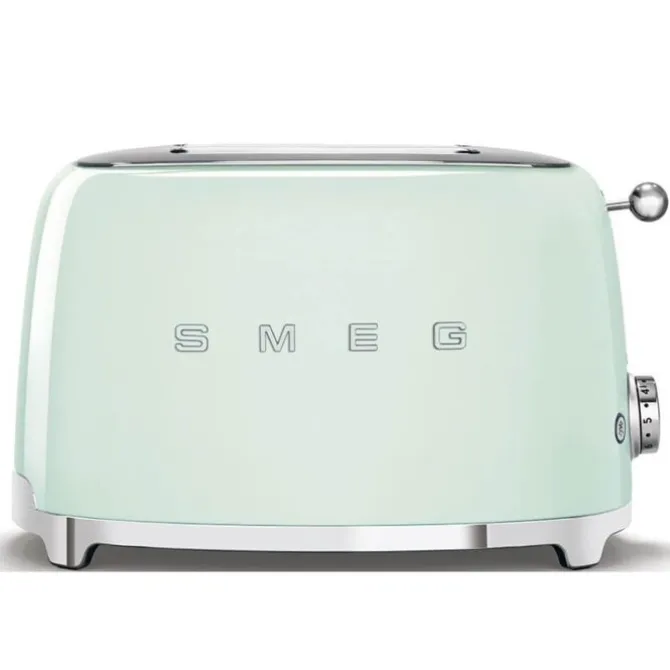Smeg 50's style broodrooster 2 sleuven staal watergroen