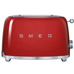Smeg 50's style broodrooster 2 sleuven staal rood