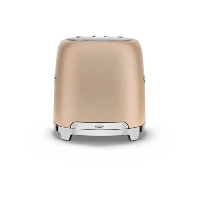 Smeg 50's style broodrooster 4 sleuven staal roze