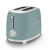 Smeg 50's style broodrooster 2 sleuven staal Emerald Green