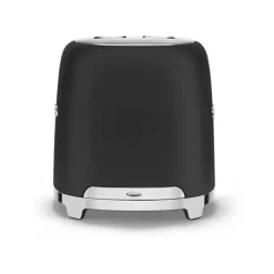 Smeg 50's style broodrooster 2 sleuven staal mat zwart