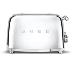 Smeg 50's style broodrooster 4 sleuven staal chroom