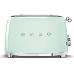 Smeg 50's style broodrooster 4 sleuven staal watergroen