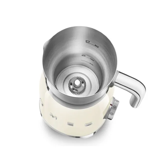 Smeg 50's style elektrische melkopschuimer 600 ml crème