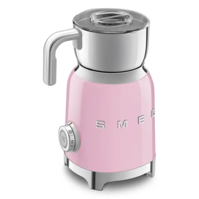 Smeg 50's style elektrische melkopschuimer 600 ml roze