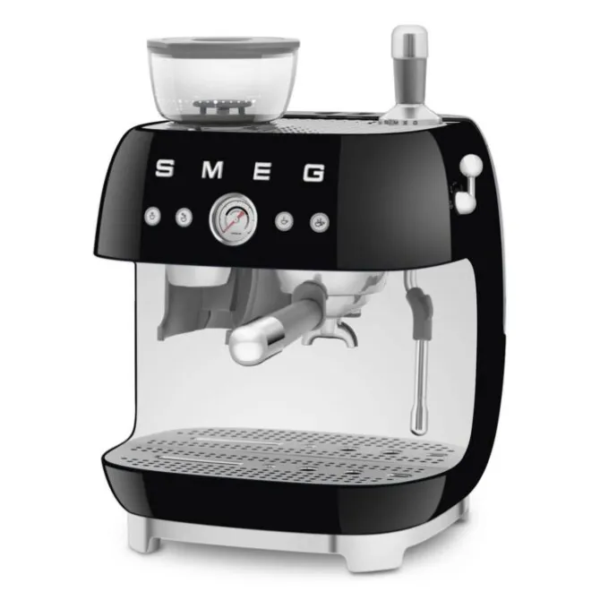 Smeg 50's style handmatige espressomachine 2,4 liter zwart