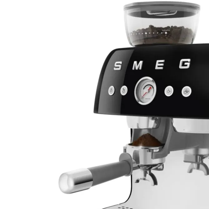 Smeg 50's style handmatige espressomachine 2,4 liter zwart