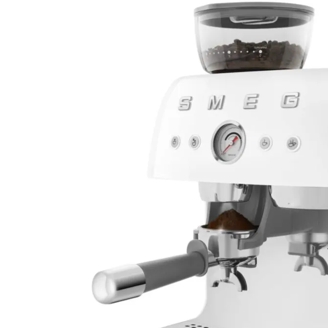 Smeg 50's style handmatige espressomachine 2,4 liter wit