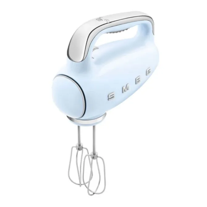 Smeg 50's style handmixer staal pastelblauw