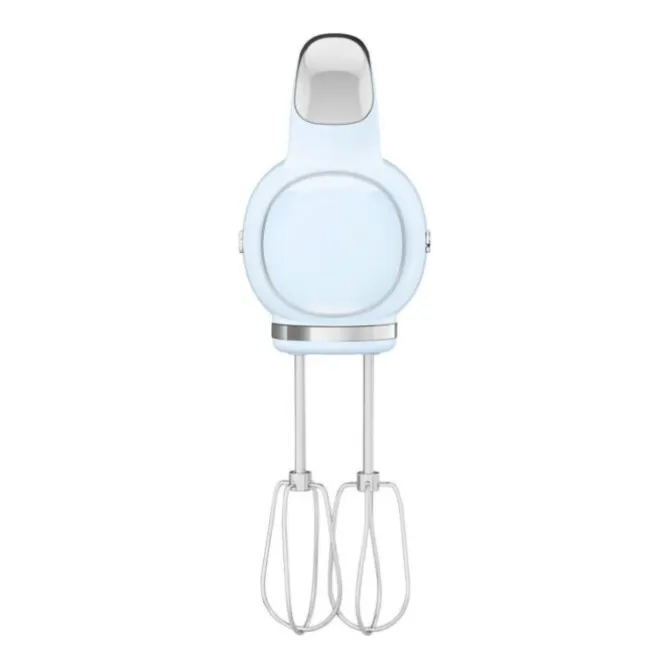 Smeg 50's style handmixer staal pastelblauw