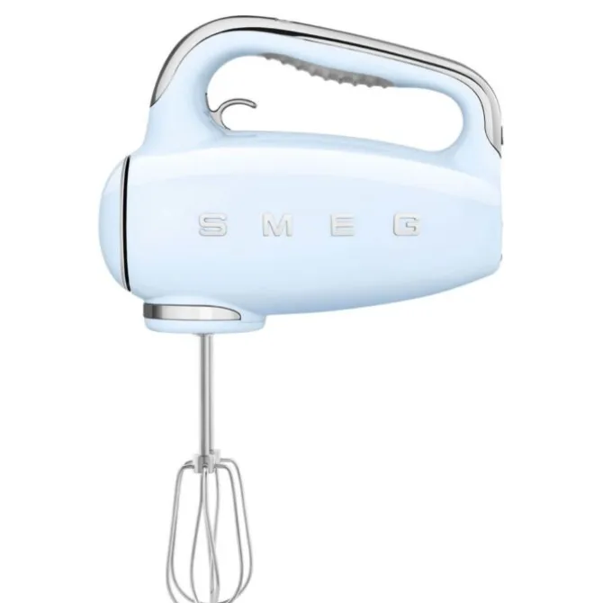 Smeg 50's style handmixer staal pastelblauw