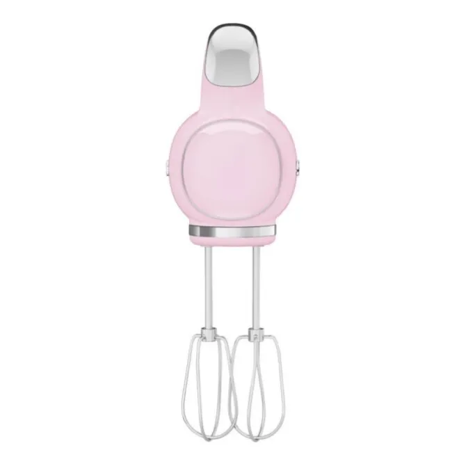 Smeg 50's style handmixer staal roze