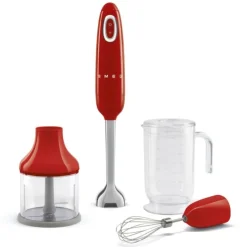 Smeg 50’s style HBF03 staafmixer kunststof rood 4-delig