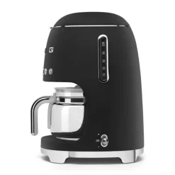 SMEG 50's style koffiezetapparaat kunststof mat zwart