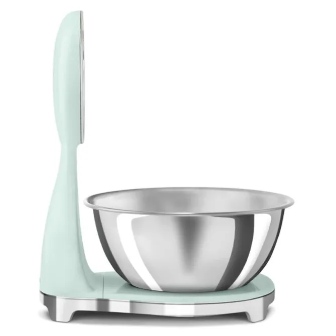 SMEG 50's style KSF01 digitale en analoge weegschaal 5 kg watergroen