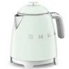 Smeg 50's style mini waterkoker 800 ml staal watergroen
