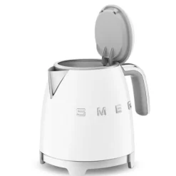Smeg 50's style mini waterkoker 800 ml staal wit