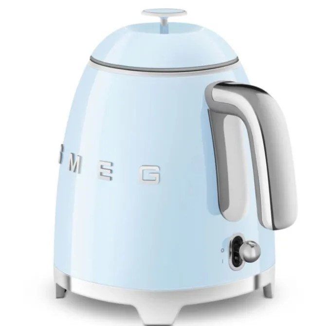 Smeg 50's style mini waterkoker 800 ml staal pastelblauw