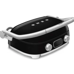 SMEG 50's style Multi-use contactgrill glanzend zwart