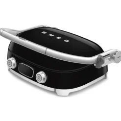 SMEG 50's style Multi-use contactgrill glanzend zwart