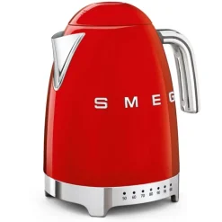 Smeg 50's style waterkoker met temperatuurcontrole 1,7 liter rvs rood