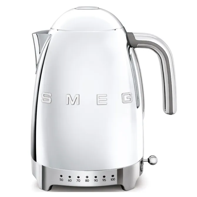 Smeg 50's style waterkoker met temperatuurcontrole 1,7 liter rvs chroom