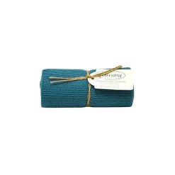 Solwang Design handdoek 32 x 47 cm katoen Azure Blue