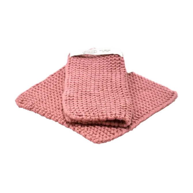 Solwang Design pannenlap 22 x 22 cm katoen Pink 2 stuks