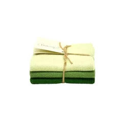 Solwang Design vaatdoekjes 25 x 25 cm katoen Forest Green 3 stuks