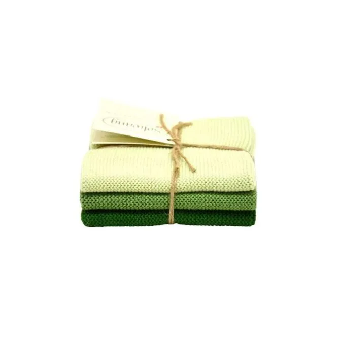 Solwang Design vaatdoekjes 25 x 25 cm katoen Raspberry 3 stuks