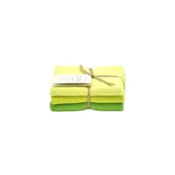 Solwang Design vaatdoekjes 25 x 25 cm katoen Light Green 3 stuks