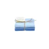 Solwang Design vaatdoekjes 25 x 25 cm katoen Ice Blue 3 stuks