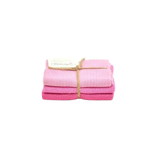 Solwang Design vaatdoekjes 25 x 25 cm katoen Delicate Pastel 3 stuks