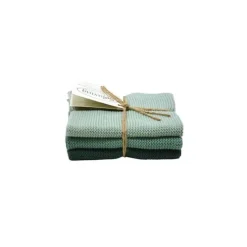 Solwang Design vaatdoekjes 25 x 25 cm katoen Dark Petrol 3-d