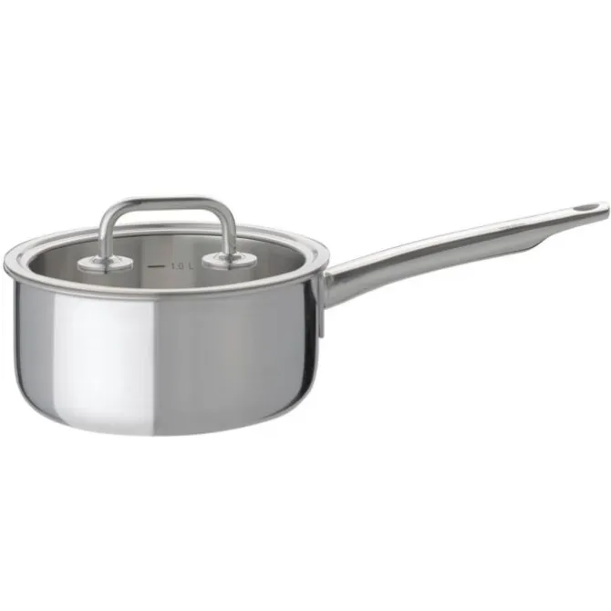 Spring Brigade steelpan met glasdeksel ø 16 cm rvs