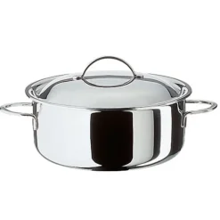 Spring Cristal braadpan met deksel ø 24 cm rvs glans