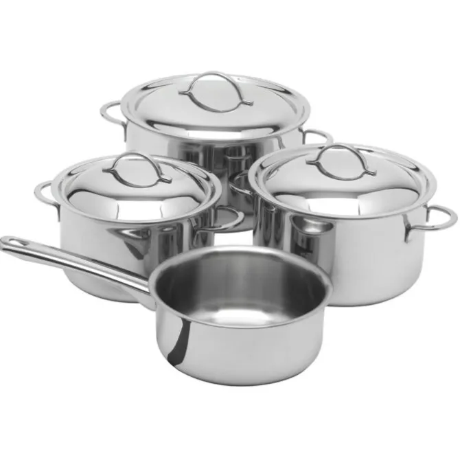 Spring Cristal Starter pannenset rvs glans 4-delig